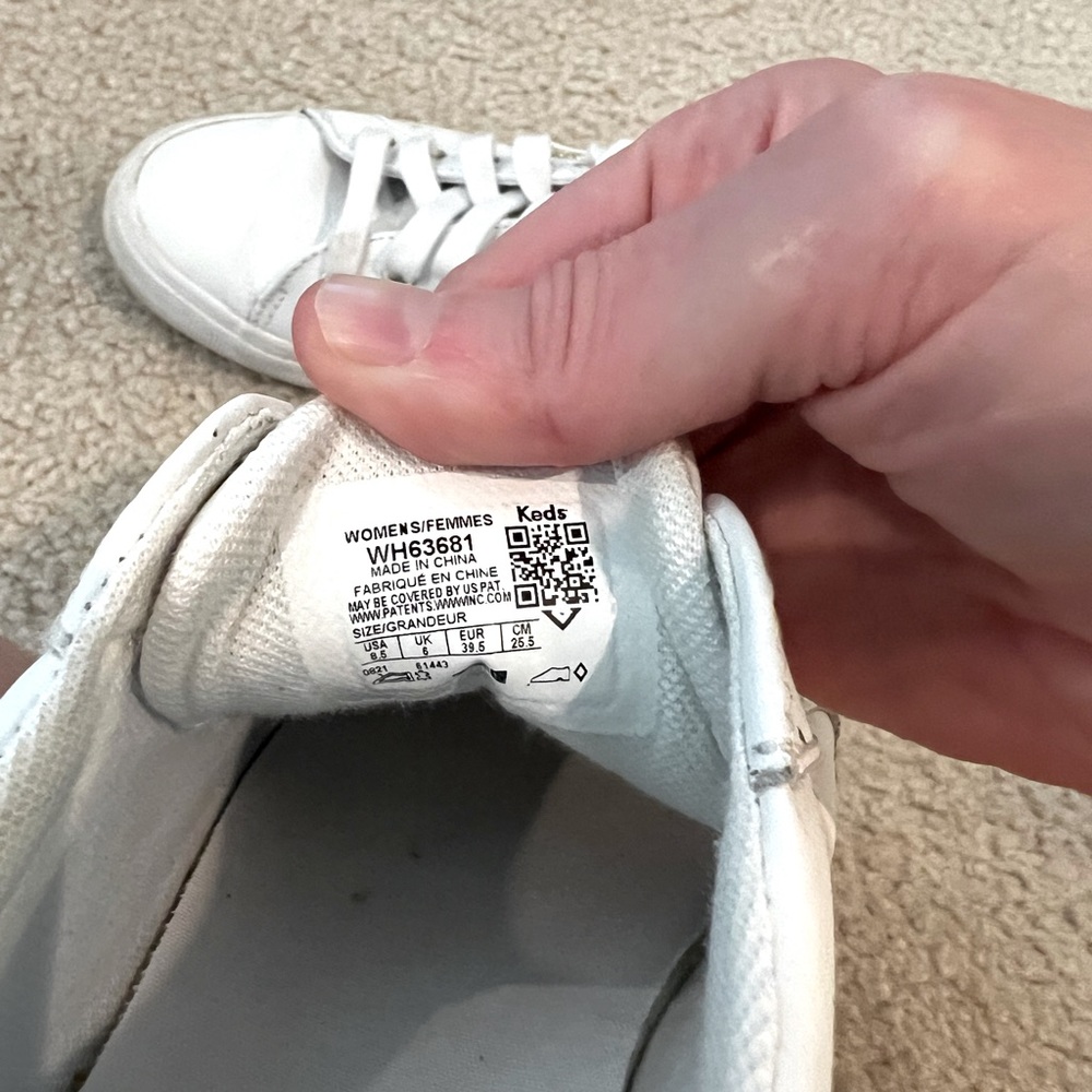 Keds Jump Kick Leather White Sneakers